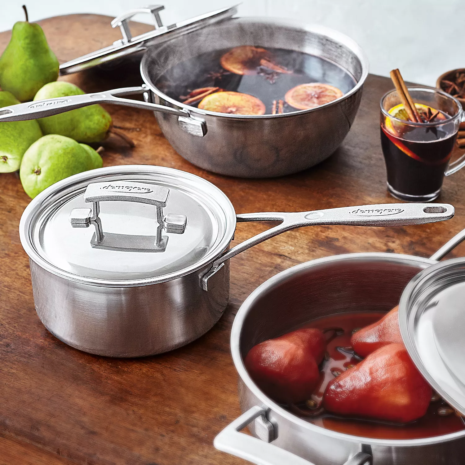 Demeyere Industry5 Stainless Steel Saucepan With Lid