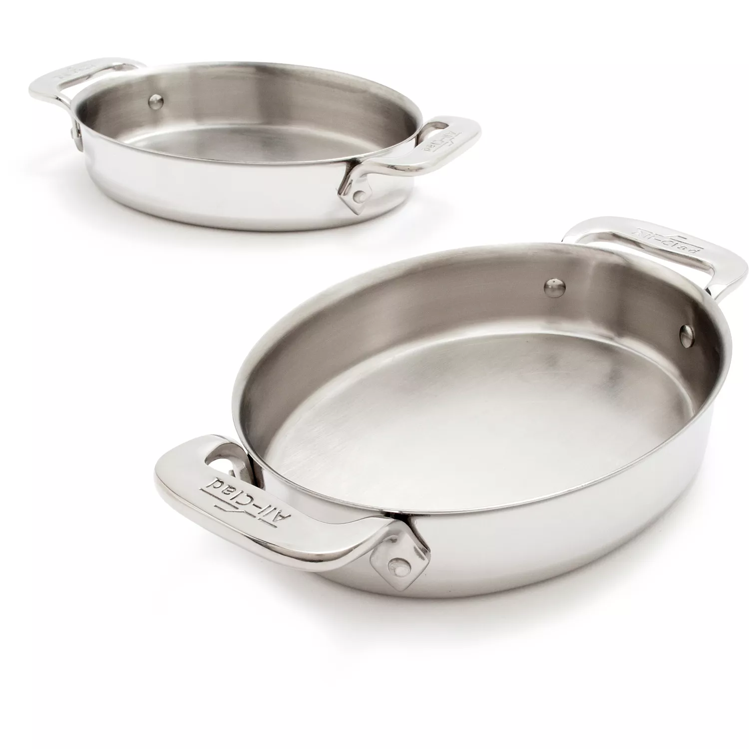 All Clad Stainless-Steel Covered Oval Roasting Pan
