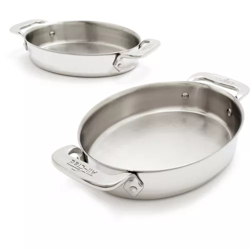 All-Clad Stainless Steel 2-Piece Oval Baker Set