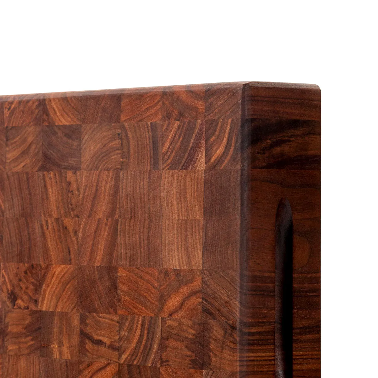 John Boos Walnut End-Grain Reversible Square Chopping Block, 12" x 12" x 3"