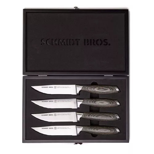 Schmidt Brothers Cutlery Bonded Ash Jumbo Steak Knives, Set of 4