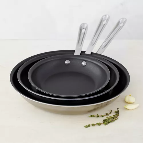 All-Clad D5 Brushed Stainless Steel Nonstick Skillets