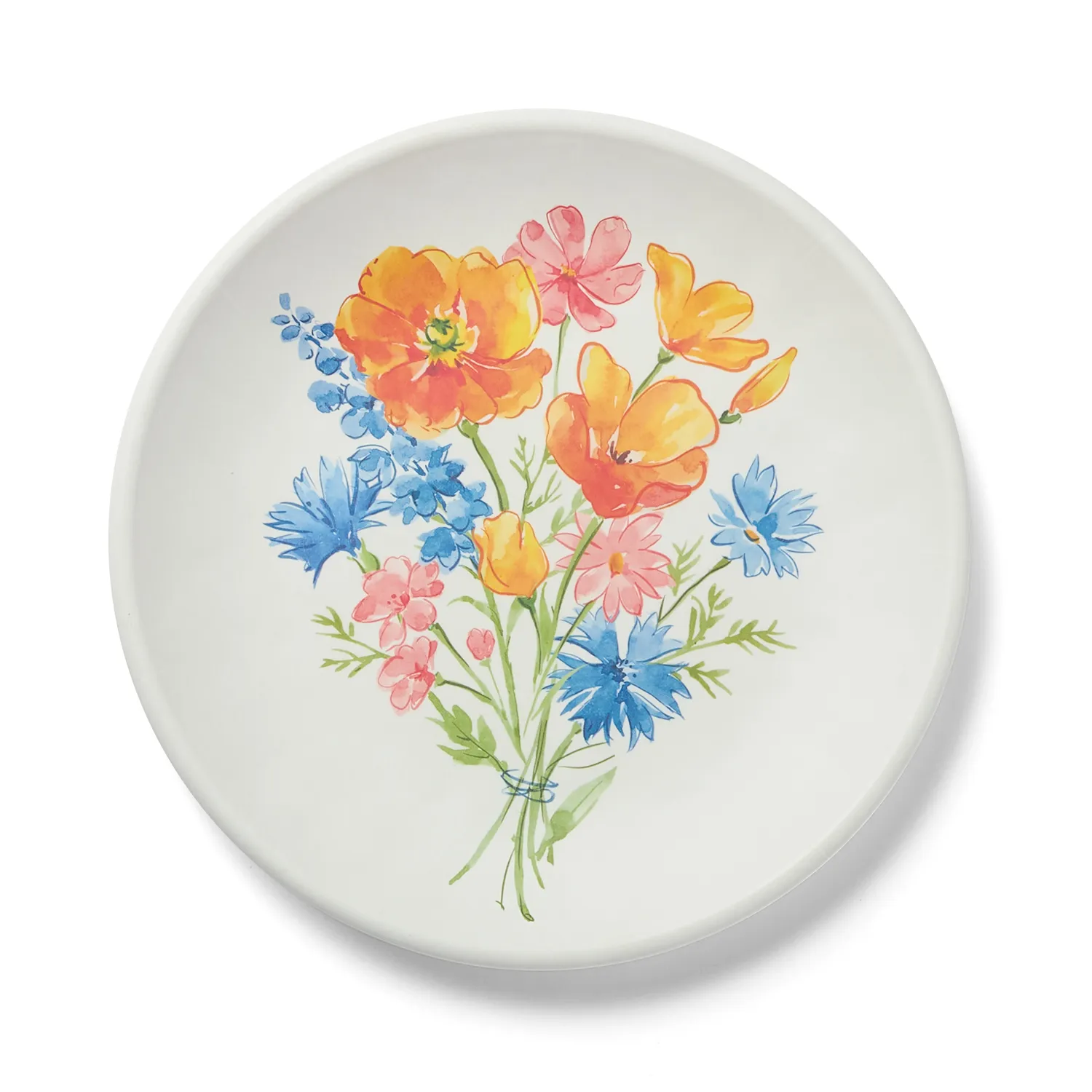 Sur La Table Wild Poppies Melamine Salad Plate 