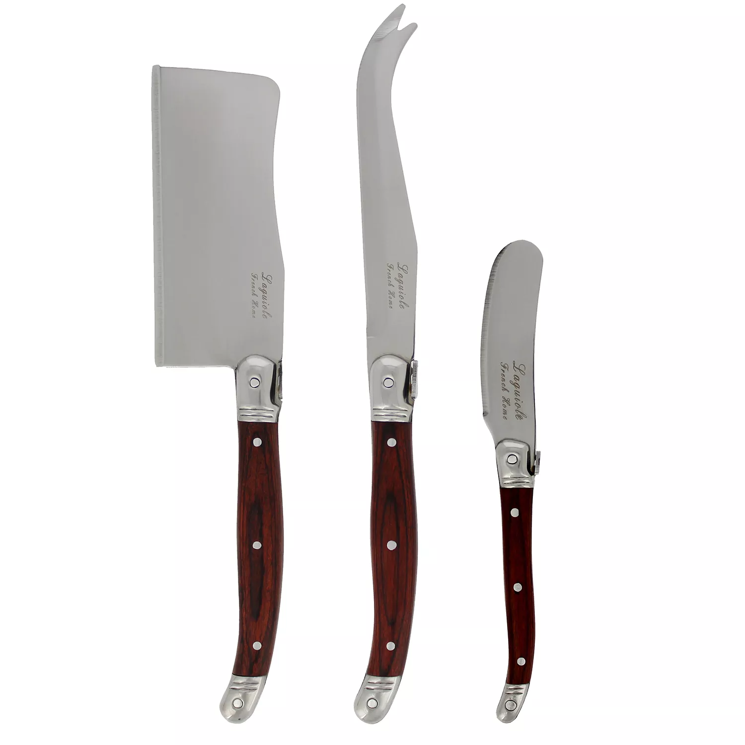 French Home 3-Piece Laguiole Cheese Knife Set