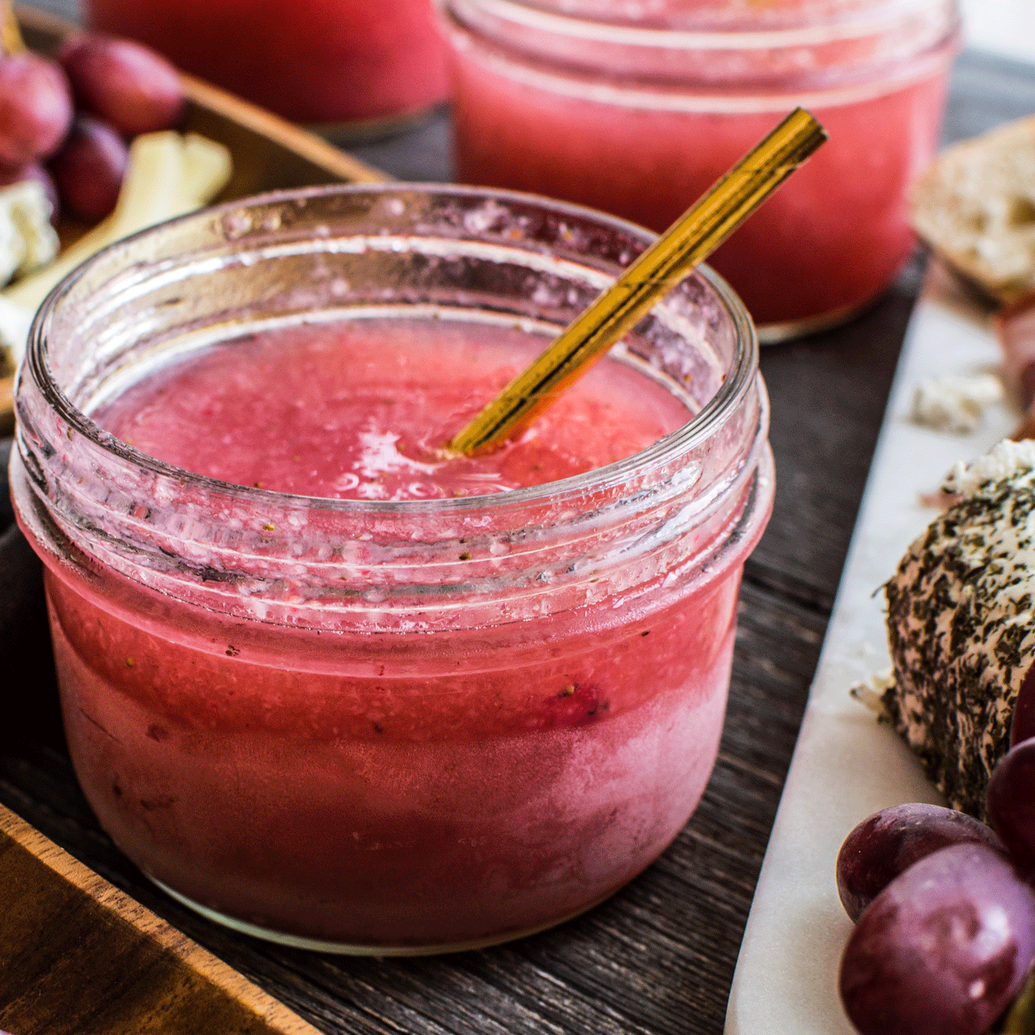 Ros&eacute; Strawberry Le Parfait Jar Slush