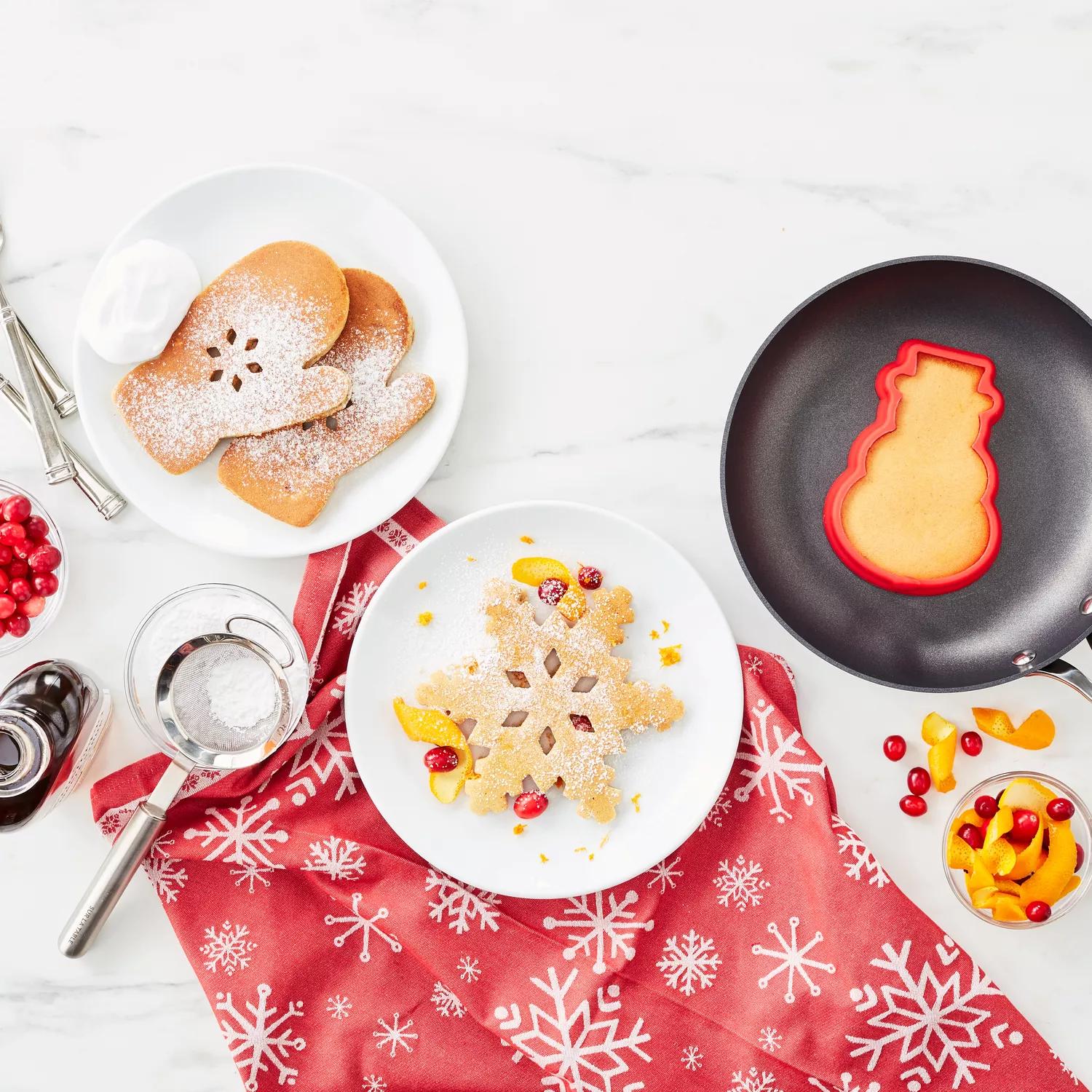 Silicone Pancake Molds + Cookie Cutters