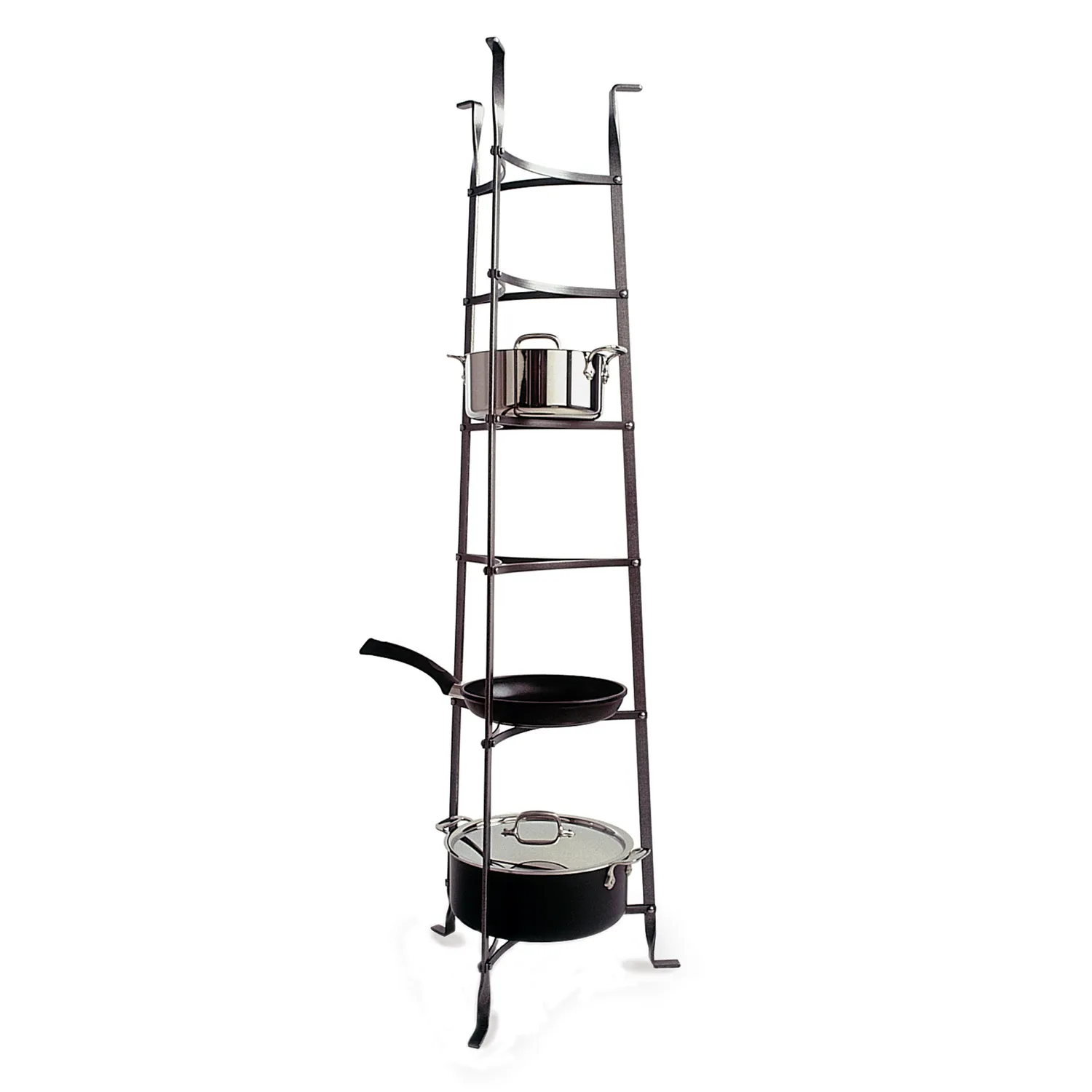 Enclume Gourmet Hammered Steel Tiered Cookware Stands