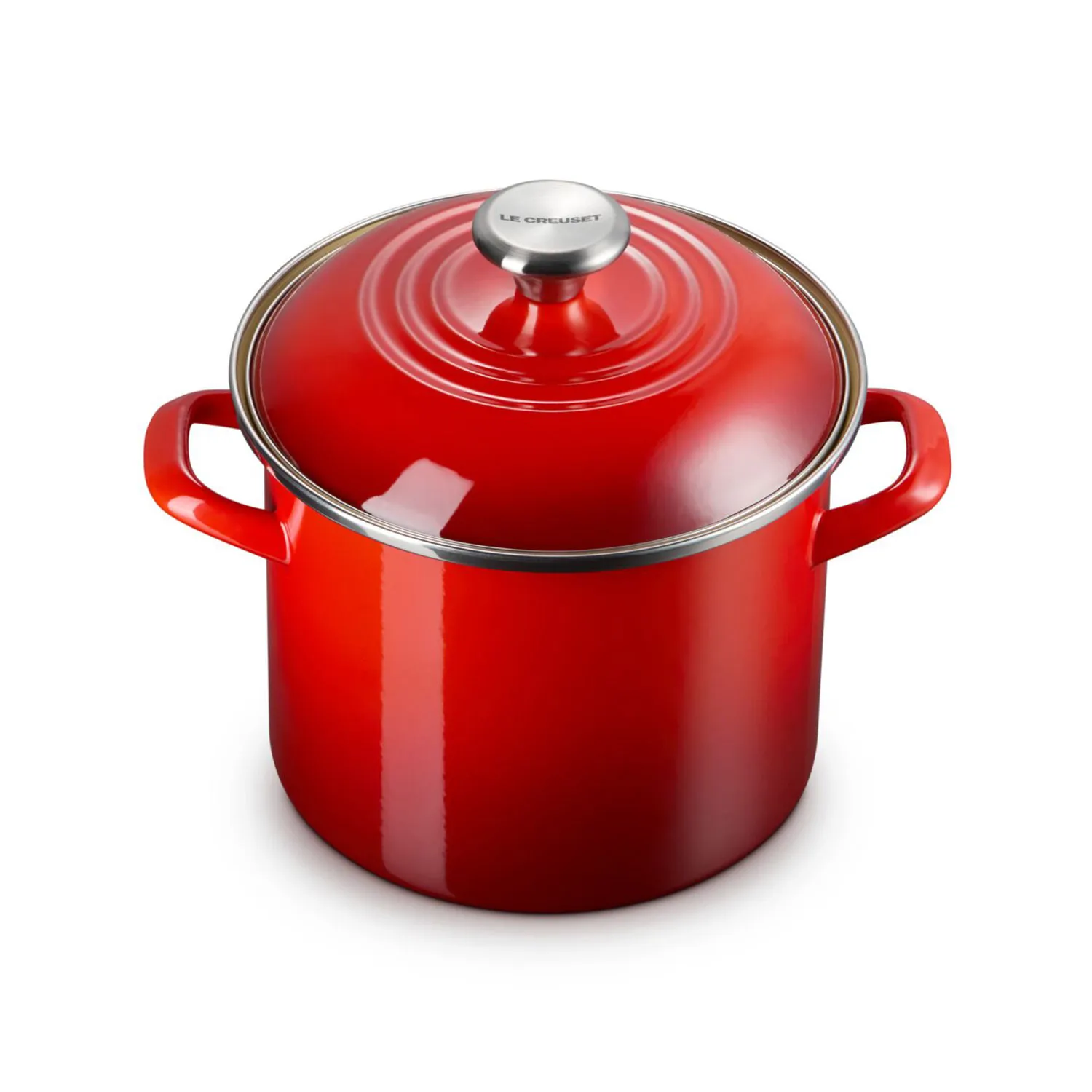 Le Creuset Enameled Steel Stockpot with Stainless Steel Knob, 6 qt.
