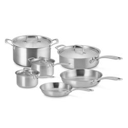 Le Creuset Essential Stainless Steel 10-Piece Cookware Set