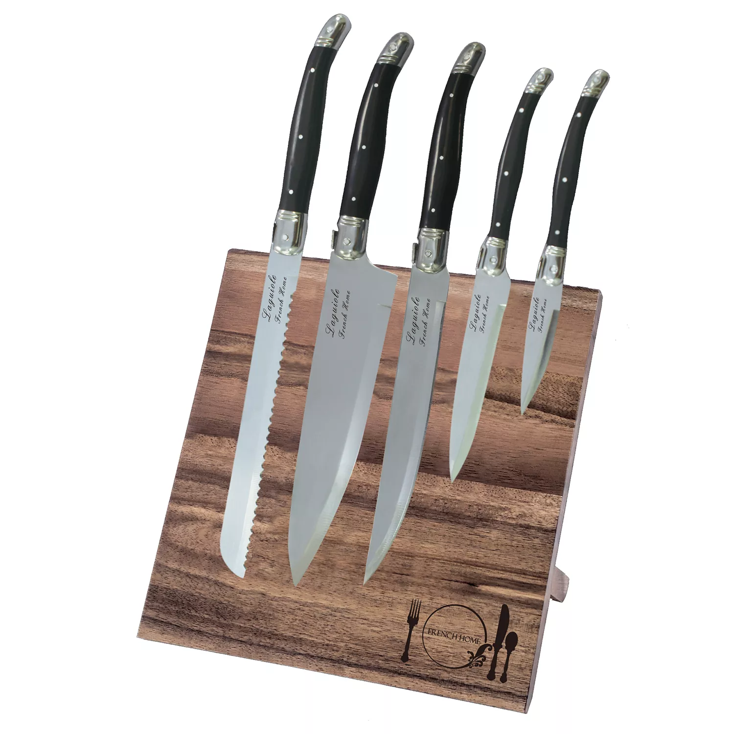 Classic Cuisine 10-Piece Multi Colored Knife Set with Magnetic Bar