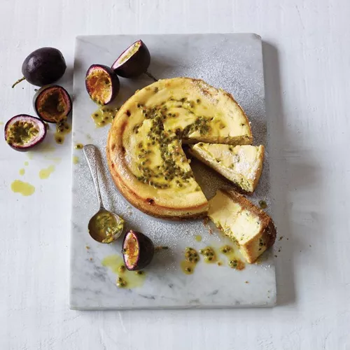 Baked Passionfruit Cheesecake