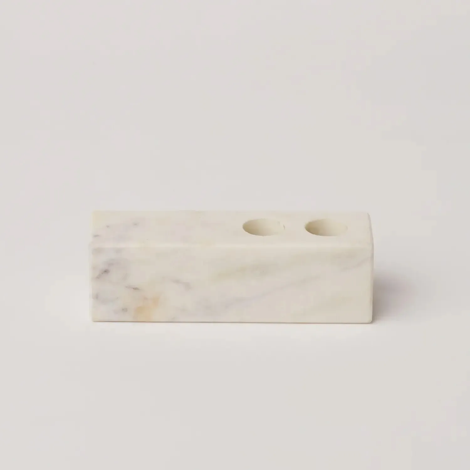 Powered by People Marble Candle Holder