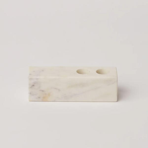 Powered by People Marble Candle Holder