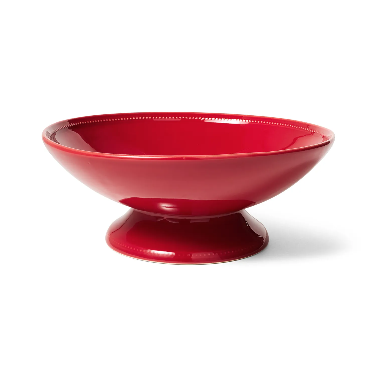 Sur la table Pearl Red Footed Serve Bowl