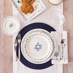 Sur La Table Hanukkah Dinner Plate