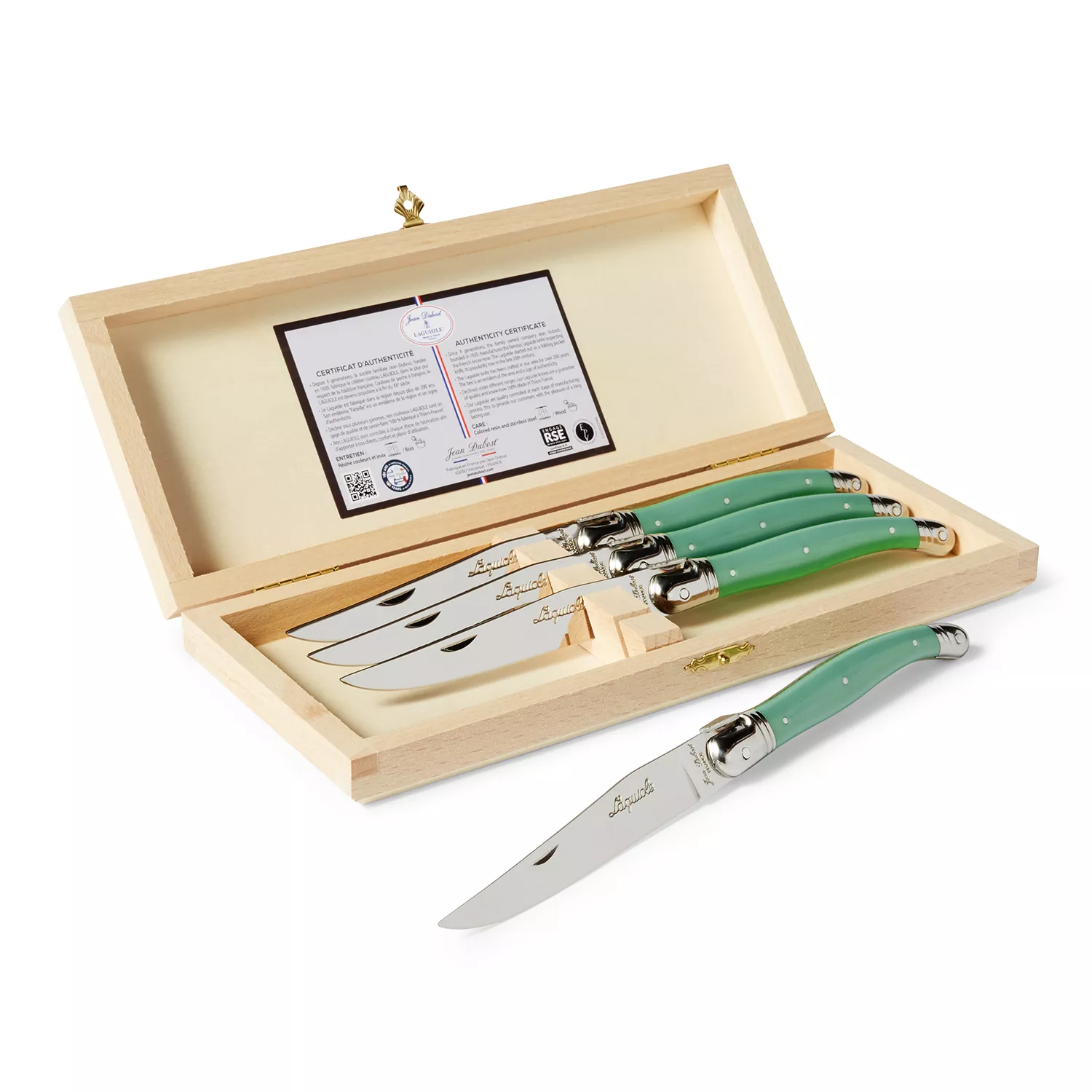 Dubost Laguiole 4Piece Steak Knife Set Sur La Table