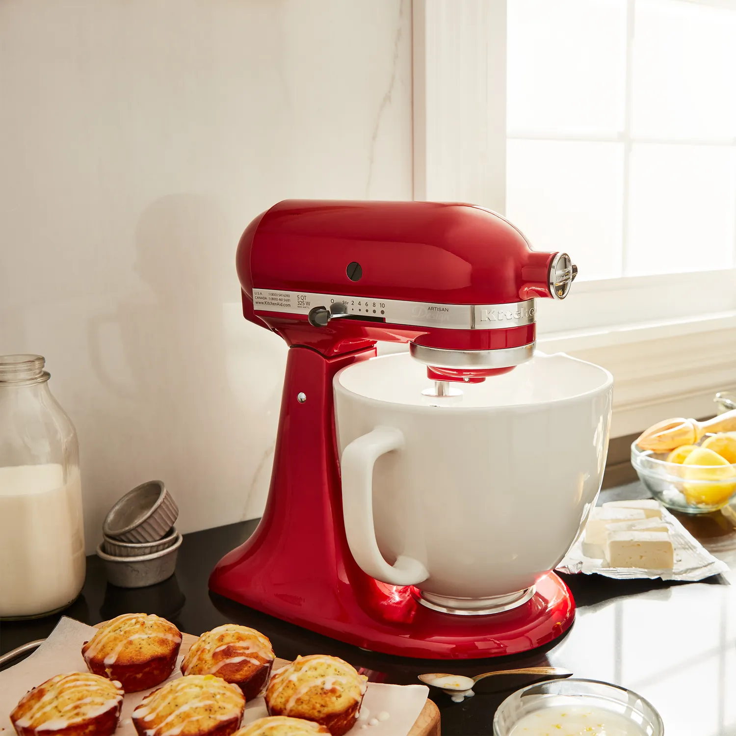 KitchenAid White Chocolate Ceramic Bowl, 5 qt.