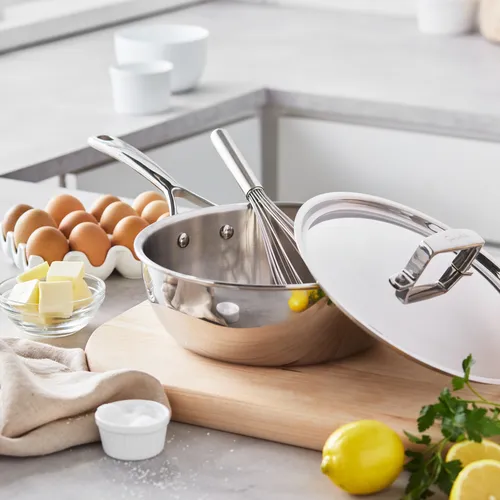 Sur La Table Classic 5-Ply Stainless Steel Chef's Pan. 3.5 qt.