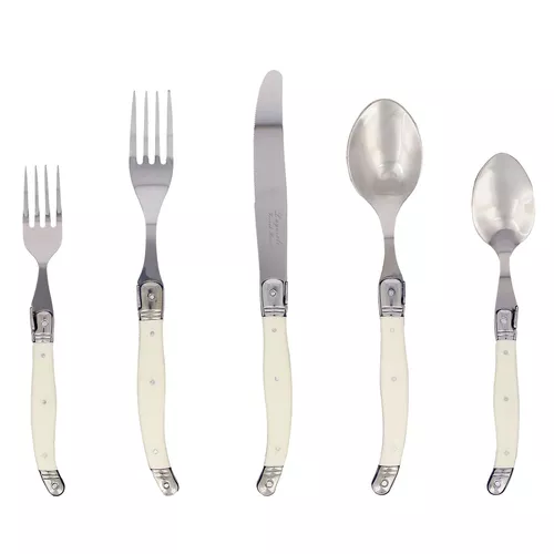 French Home Laguiole Stainless Steel Flatware, 20-Piece Set