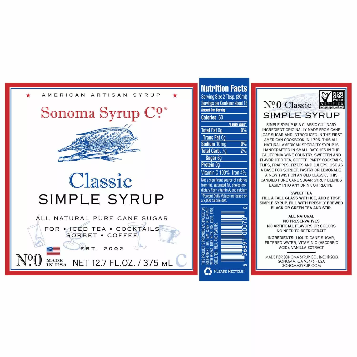 Sonoma Syrup Classic Simple Syrup