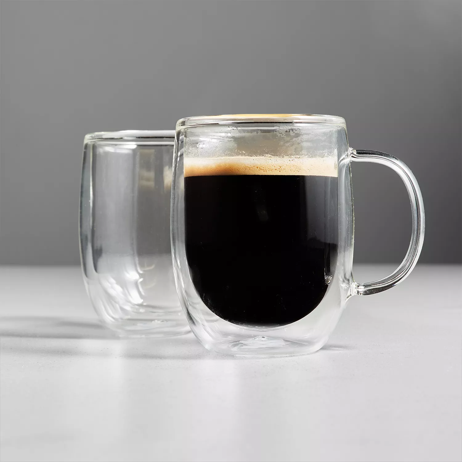 Double Espresso Mug Double Wall Glass 4.5oz Set of 2 - New Kitchen Store