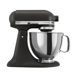 KitchenAid Imperial Black Artisan Stand Mixer, 5 qt. Bought the silver color due to stainless steel appliances in my kitchen and it looks great on my counter