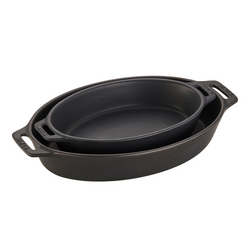 Staub Oval Stoneware Bakers, Set of 2 I already have the rectangular bakers and this set of 2 oval bakers completes my set