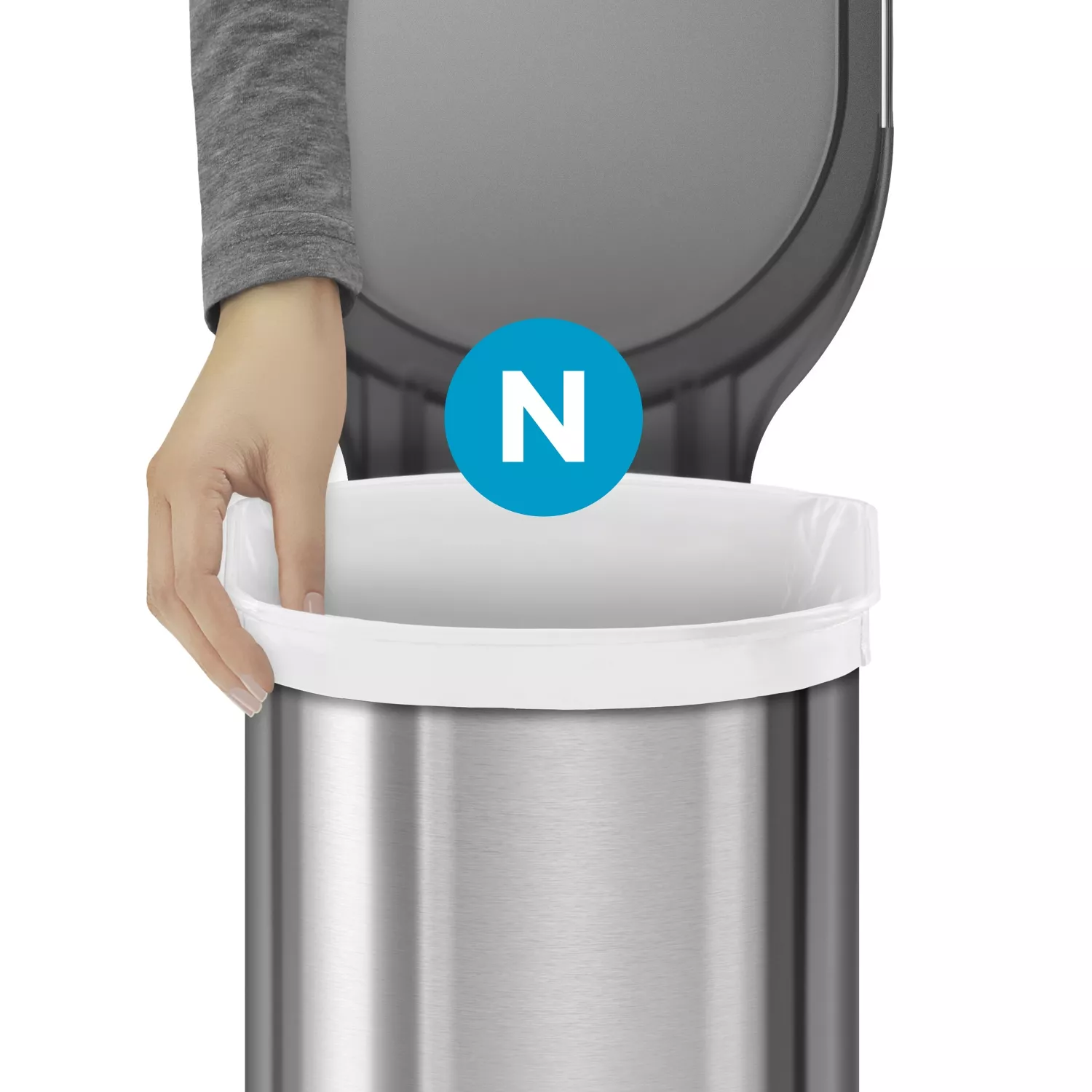 Simplehuman Slim Step Trash Can, 12 gal.