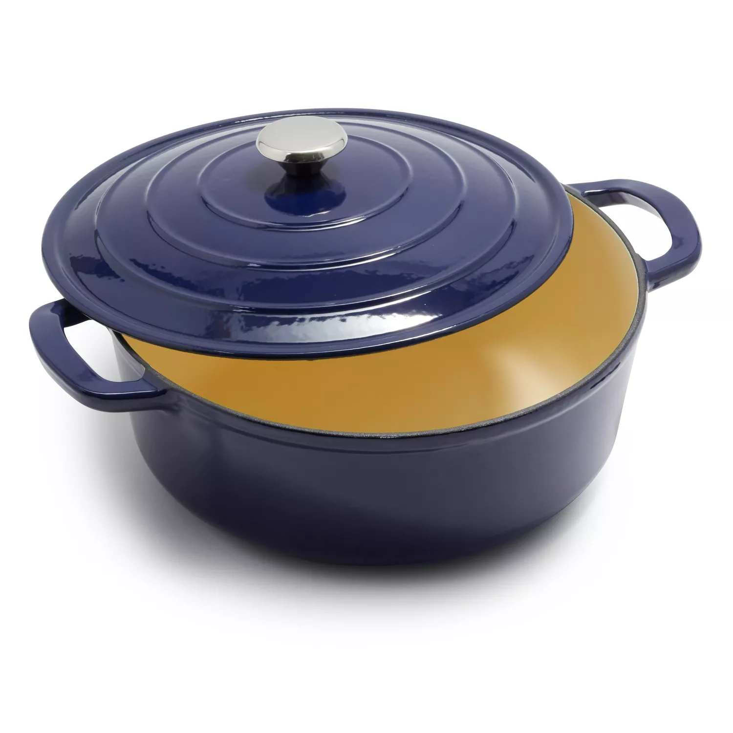 Sur La Table Enameled Cast Iron Round Wide Dutch Oven, 7 qt.