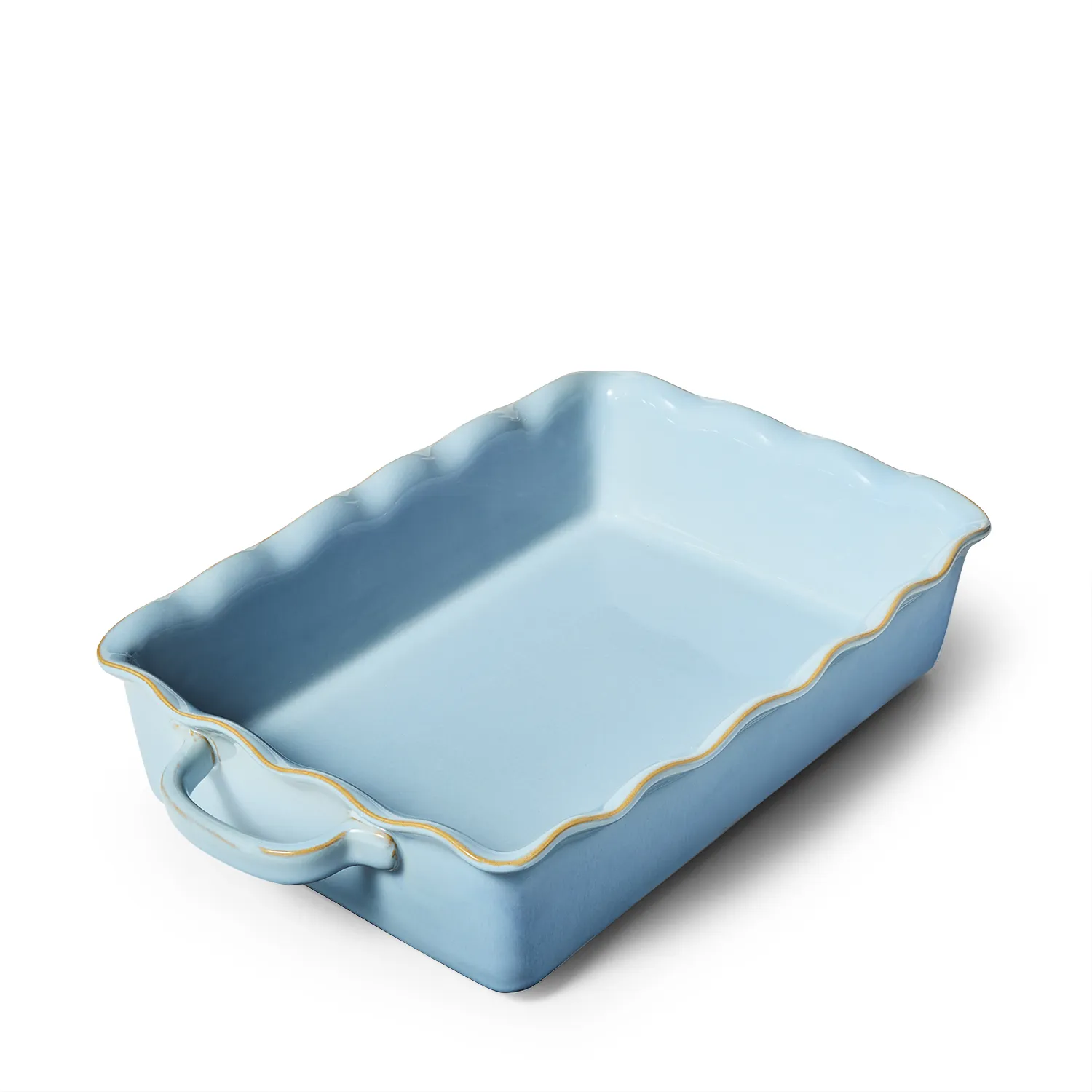 Sur La Table - Wavy Rectangular Baker, 4.7 qt. (in Sky)