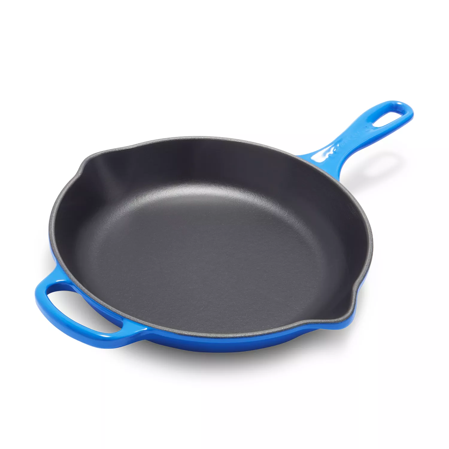 Le Creuset Enameled Cast-Iron 13x8 Inch Skillet with Iron Remove Handle,  Blue