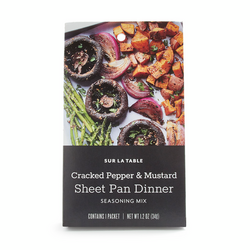 Sur La Table Cracked Pepper and Mustard Sheet Pan Seasoning Mix, 1.2 oz.
