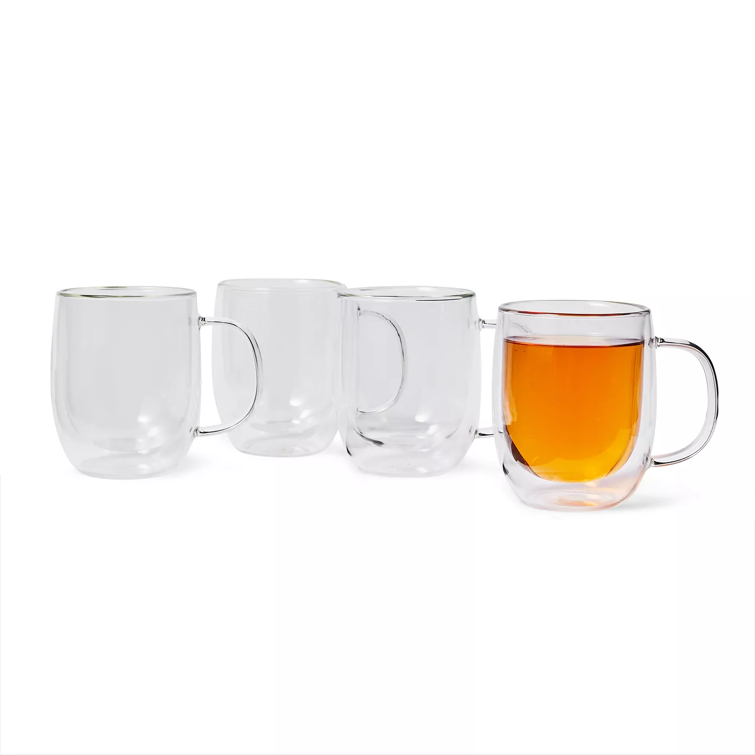 BOROSILICATE GLASS CUP TOWER (SET OF 4)