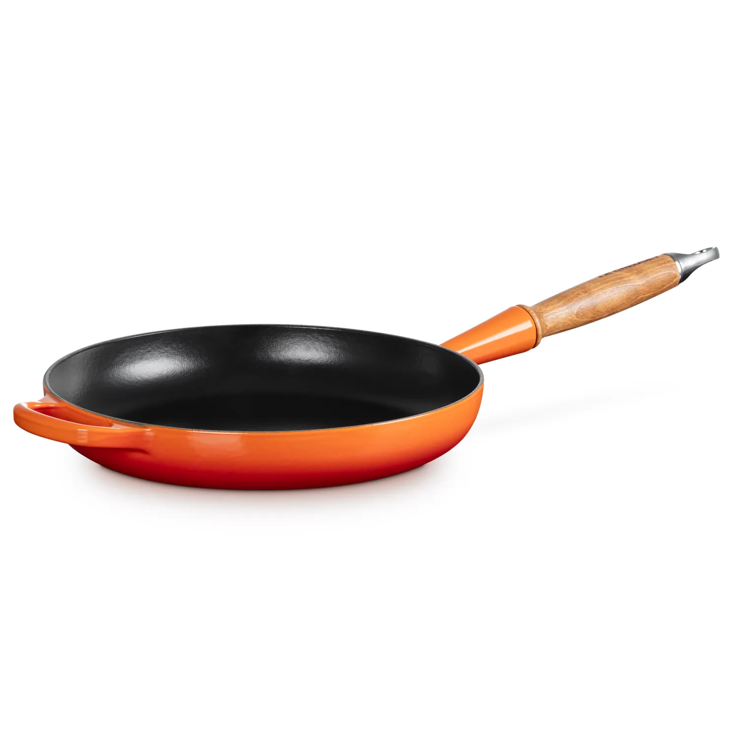 Le Creuset Enameled Cast Iron Alpine Wood Handled Skillet, 10.25"