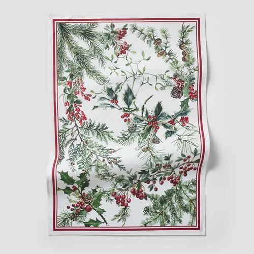 Sur La Table Winter Botanical Kitchen Towel