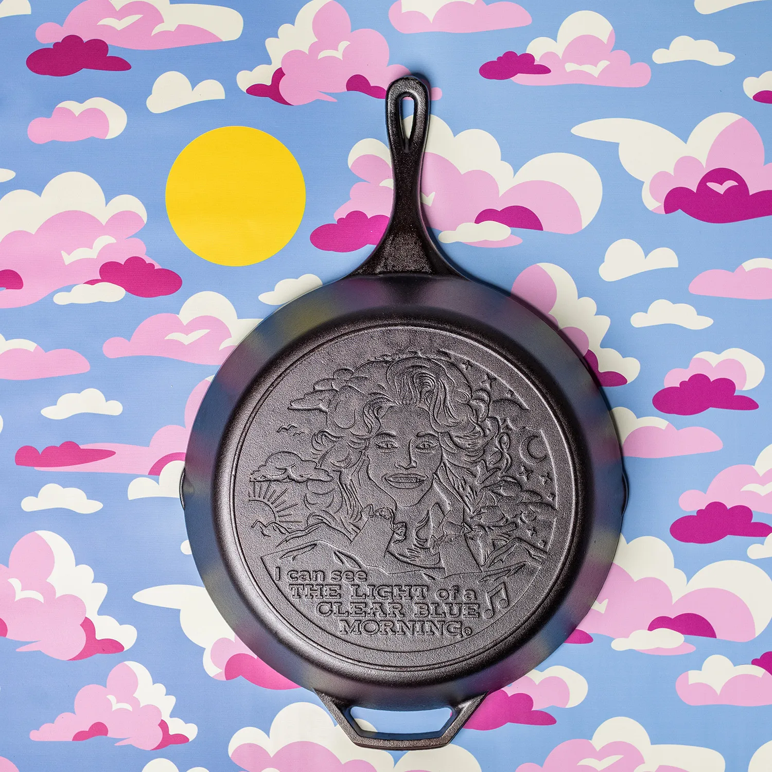 Lodge Dolly Parton Cast Iron Skillet, 13.25"
