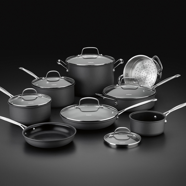 Cuisinart 66-14N 14 Piece Chef's Classic Non-Stick Hard Anodized Cookware Set 