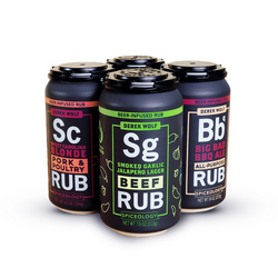 Spiceology Derek Wolf Beer-Infused Rub Sampler, Set of 4