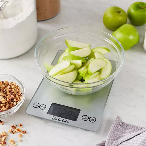 Sur La Table 15-lb. Digital Glass Scale, Gray
