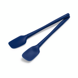 Sur La Table Flex-Core Mini Silicone Spatula and Spatula Spoon, Set of 2 One piece, heat resistant