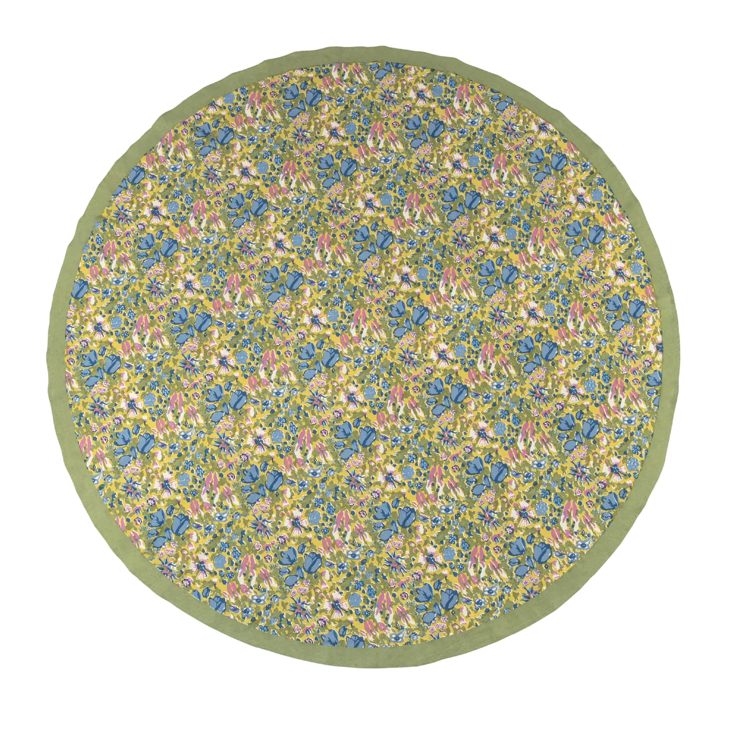 Couleur Nature Jardin Tablecloth, Blue & Green