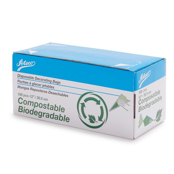 Ateco Disposable Pastry Bags, 12", Set Of 100