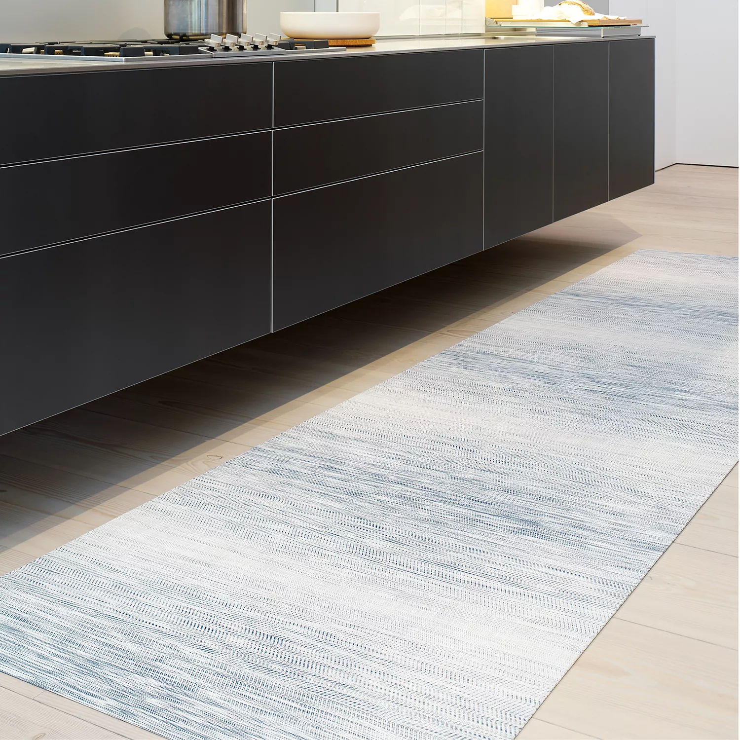 Chilewich Wave Floor Mat, Blue