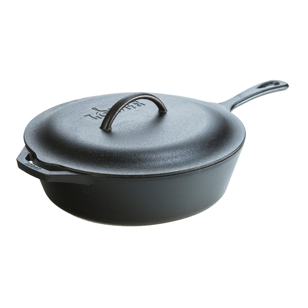 Lodge Cast Iron Deep Skillet with Lid