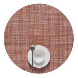 Chilewich Mini Basketweave Round great quality and perfect pop of color on our dining table