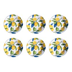 Tar Hong Lemon Orchard Melamine Salad Plates, Set of 6