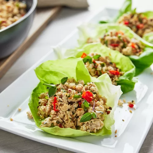 Minced Chicken Lettuce Cups (LARB GAI)