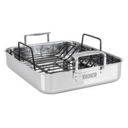 Viking Stainless Steel Roasting Pan with Rack