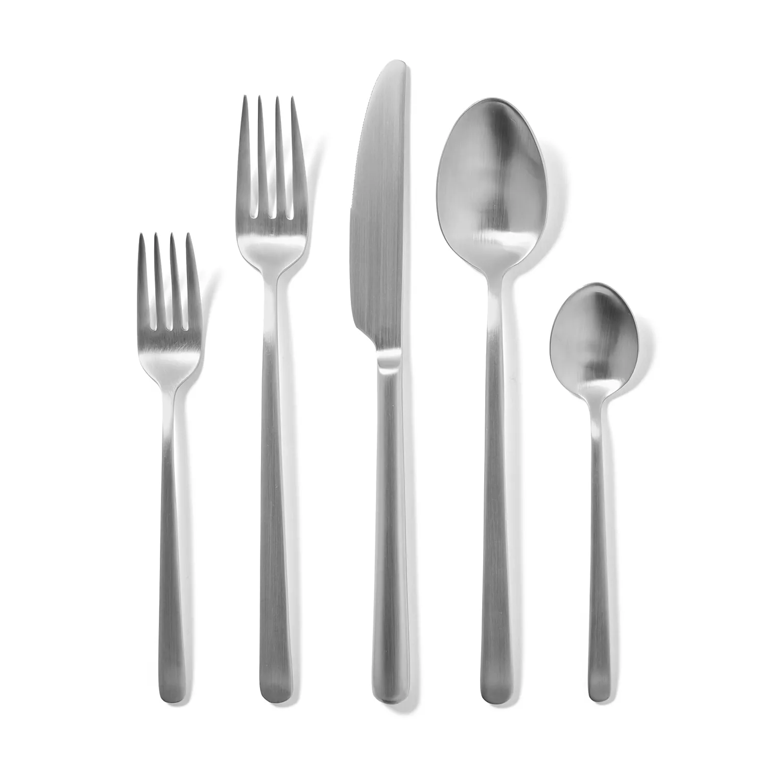 O.C.E. Matte Black Silverware Set, Stainless Steel Flatware Set, 20-Piece Tableware Cutlery Set Service for 4, Satin Finish Tableware Utensils Set