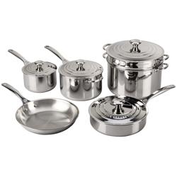 Le Creuset Stainless Steel 10-Piece Cookware Set